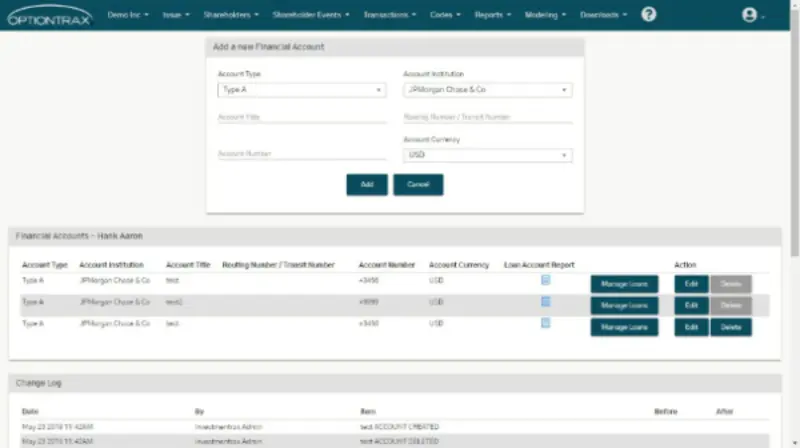 InvestmentTrax - Financial account management and reporting platform